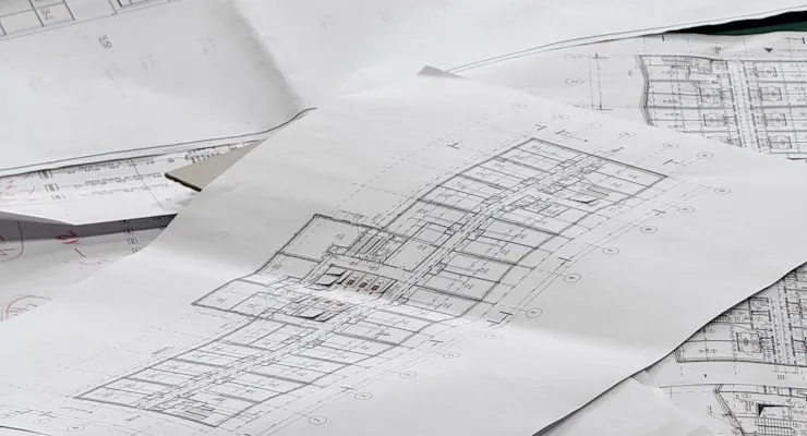 Página de detalhe de projeto de arquitetura organizada por tipologia com ficha técnica